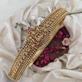 Vriksham Elegant Lakahmi With Elephant Design Hipbelt-Red Green-Green Bead-G19623